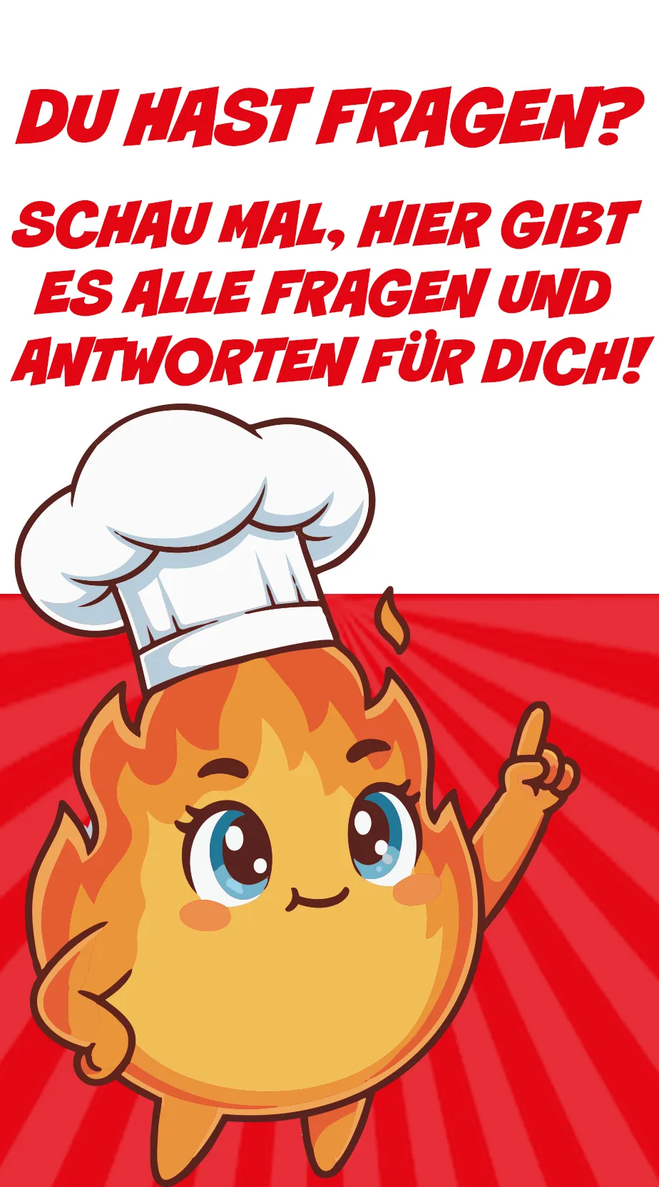 Du hast Fragen? Schau mal, hier gibt es alle Fragen und Antworten für dich!